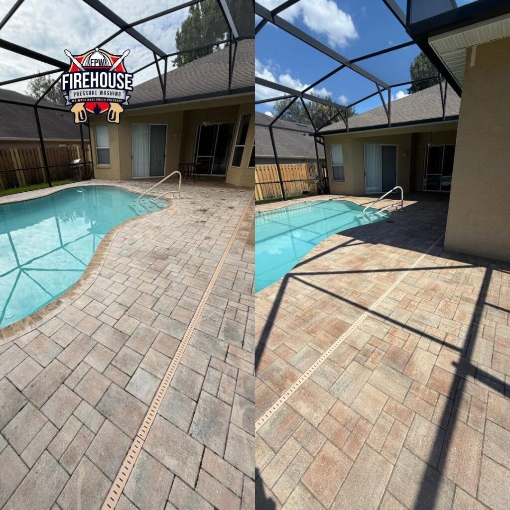 paver cleaning and sealing photo